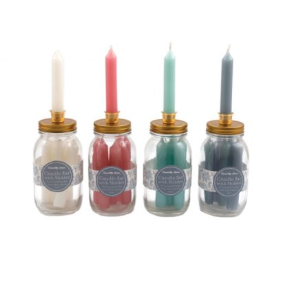 Candle Storage Jars with Candle Holder Lid