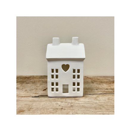 White Ceramic Tea Light Holder