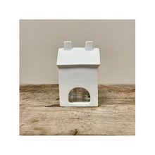 Load image into Gallery viewer, White Ceramic Tea Light Holder
