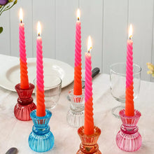 Load image into Gallery viewer, Dip Dye Spiral Candles

