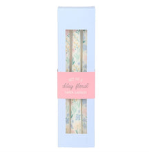 Load image into Gallery viewer, Set of 3 Ditsy Floral Taper Candles
