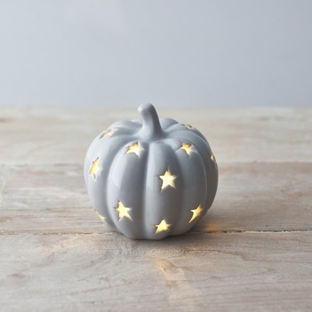 LED Ceramic Pumpkin