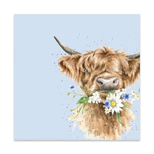 Load image into Gallery viewer, Highland Cow - Daisy Coo Napkins
