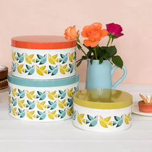 Load image into Gallery viewer, Love Birds Round Cake Tins
