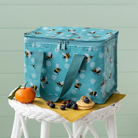 Sac Isotherme Portable Intirilife - Pour Repas, Boissons Chaudes/Froides - Poches Latérales Filet - Poignée Et Bandeoulière