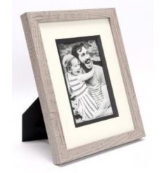 Grey Wood Picture Frame - Small