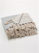 Load image into Gallery viewer, Light Grey woven Cotton Throw
