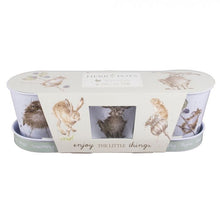 Load image into Gallery viewer, Country Animal Herb Pots &amp; Tray
