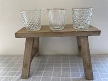 Load image into Gallery viewer, Ridge Glass Tea Light Holder
