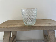Load image into Gallery viewer, Ridge Glass Tea Light Holder
