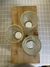 Load image into Gallery viewer, Ridge Glass Tea Light Holder
