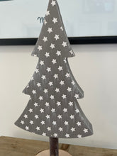 Load image into Gallery viewer, Rustic Grey Whitewashed Wooden Christmas Tree
