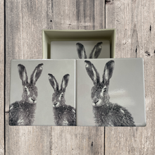 Load image into Gallery viewer, Hare Print Coaster Set
