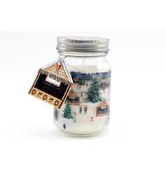 Christmas Village Jar Candle