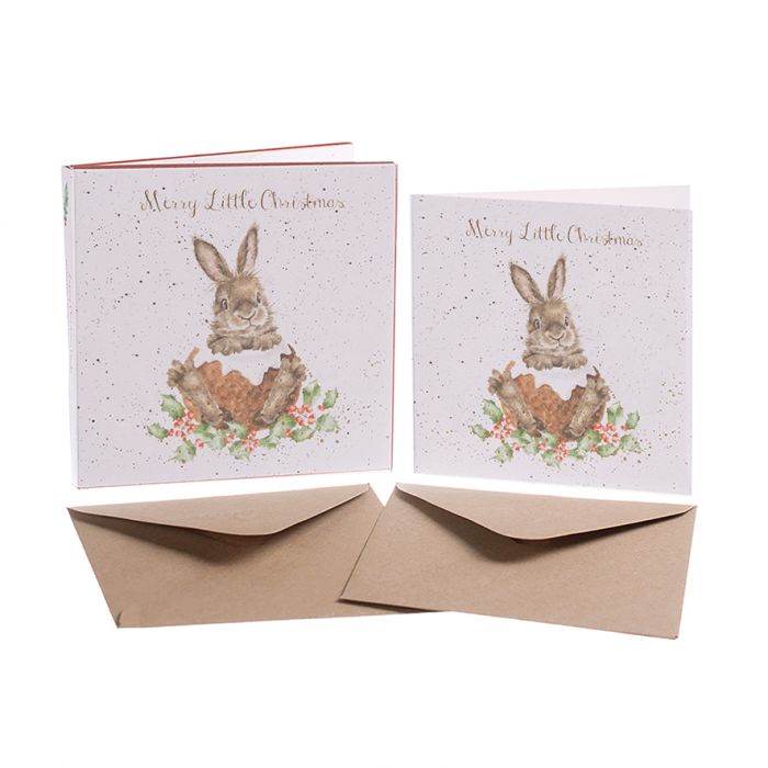 Merry Little Christmas Rabbit Cards