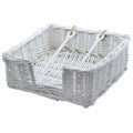 Rattan Napkin Holder - White