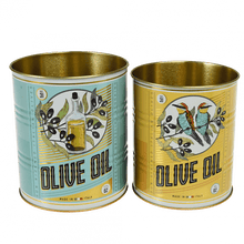 Load image into Gallery viewer, Olive Oil Storage Tins - Set of 2
