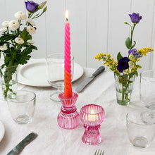 Load image into Gallery viewer, Glass Candle Holders - Double Ended
