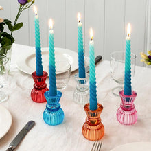 Load image into Gallery viewer, Glass Candle Holders - Double Ended
